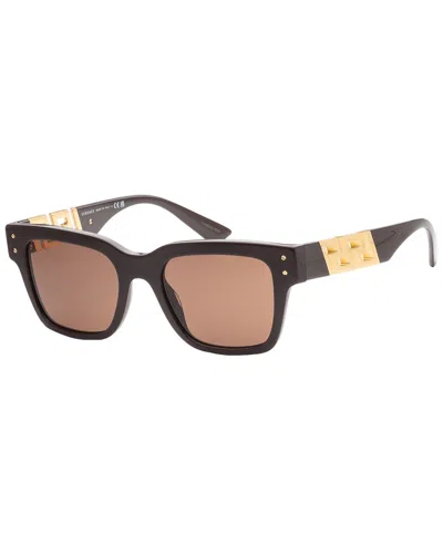 Versace Men's Ve4421 52mm Sunglasses In Brown