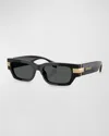 VERSACE MEN'S VE4465 VERSACE PLAQUE RECTANGLE SUNGLASSES