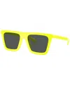 Versace 53mm Rectangular Sunglasses In Yellow