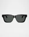 Versace Logo-embossed Square-frame Sunglasses