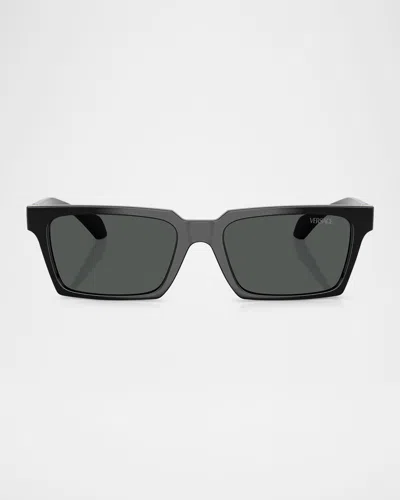 VERSACE MEN'S VE4490U RECTANGULAR SUNGLASSES