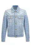 Versace Men's Denim Blouson In Blue