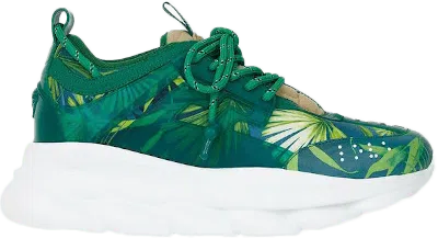 Pre-owned Versace Men's  Chain Reaction Concepts Jlo 2000 (special Box) Sneakers In Green/white