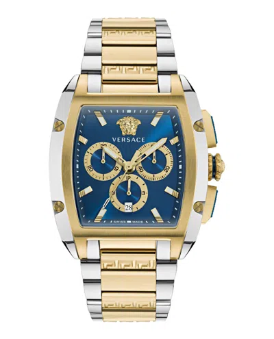 Pre-owned Versace Men's  Dominus Ve6h00723 Watch In Stainless Steel