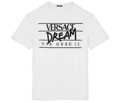 Pre-owned Versace Men's  Dream T-shirt In White