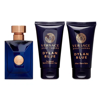 Versace Men's  Dylan Blue Gift Set Fragrances 8011003873579 In Black / Blue / Violet