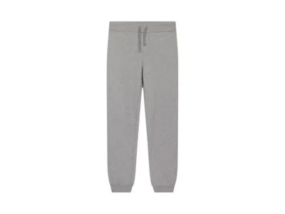 Pre-owned Versace Men's  Embroidered Logo Sweatpants In Grey