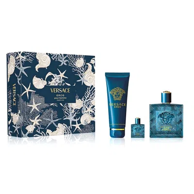 Versace Men's  Eros Parfum Gift Set Fragrances 8011003900053
