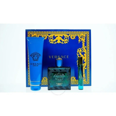 Versace Men's  Eros Parfum Gift Set Skin Care 8011003879441 In White