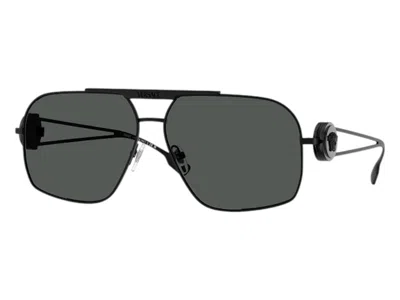 Pre-owned Versace Men's  Geometric Sunglasses Gray In Black (ve2269 143387)