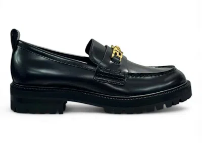 Pre-owned Versace Men's  Greca Medusa Loafer Sneakers In Black