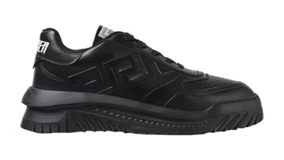 Pre-owned Versace Men's  Greca Odissea Sneaker Sneakers In Black