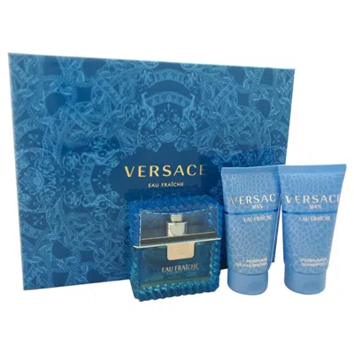 Versace Men's  Man Eau Fraiche Gift Set Fragrances 8011003902941 In Blue
