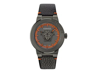 Pre-owned Versace Men's  Medusa Infinite Ve7e00323 Watch In Stainless Steel In Silver