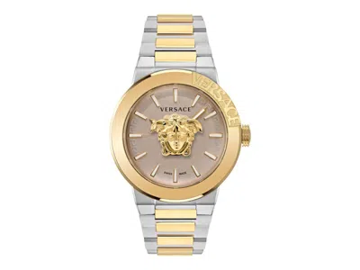 Pre-owned Versace Men's  Medusa Infinite Ve7e00423 Watch In Stainless Steel In Silver