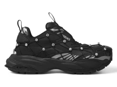 Pre-owned Versace Men's  Mercury M_vs_02 Sneakers In Black