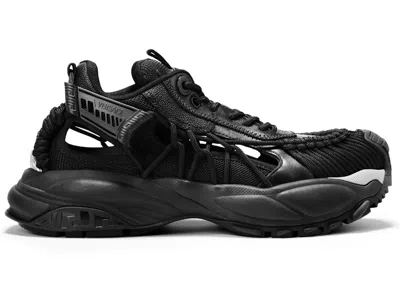 Pre-owned Versace Men's  Mercury Sneakers In Black