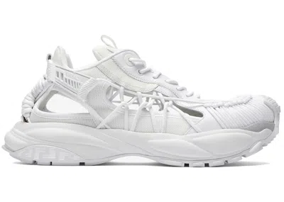 Pre-owned Versace Men's  Mercury Sneakers In White