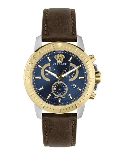 Pre-owned Versace Men's  New Ve2e00221 Watch In Stainless Steel
