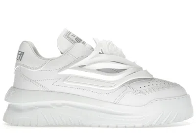 Pre-owned Versace Men's  Odissea Sneakers In White