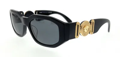 Pre-owned Versace Men's  Rectangle Sunglasses In Black (0ve4361f Gb1/87)