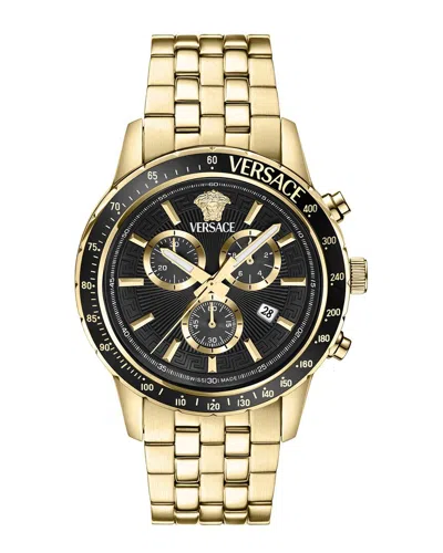 Versace Sport Chrono 44mm In Gold