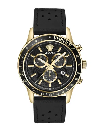 Versace Men's  Sport Chrono Watch In Black