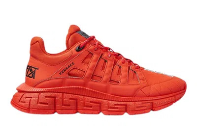 Pre-owned Versace Men's  Trigreca Sneakers In Red