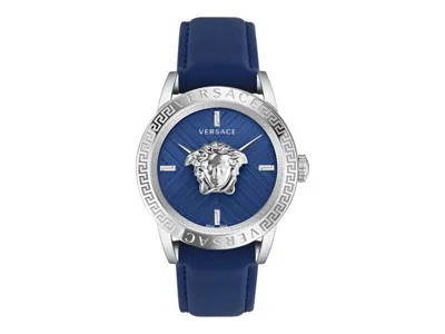 Pre-owned Versace Men's  Vcode Strap Vesn00122 Watch In Stainless Steel In Silver