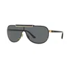 Versace Men's  Ve2140 100287 Sunglasses In Gold