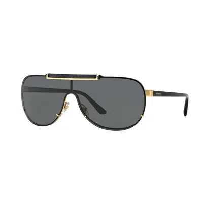 Versace Men's  Ve2140 100287 Sunglasses In Gold