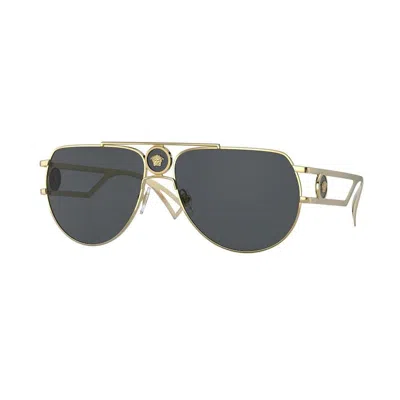 Versace 60mm Aviator Sunglasses In Gold