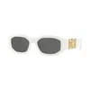 Versace 4361 Rectangle Sunglasses In White