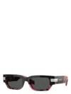 Versace Rectangle-frame Sunglasses In Black