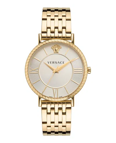 Pre-owned Versace Men's  Veternal Veka01122 Watch In Stainless Steel