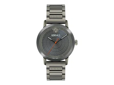 Pre-owned Versace Men's  Vhelix Bracelet Ve9g00424 Watch In Stainless Steel In Silver