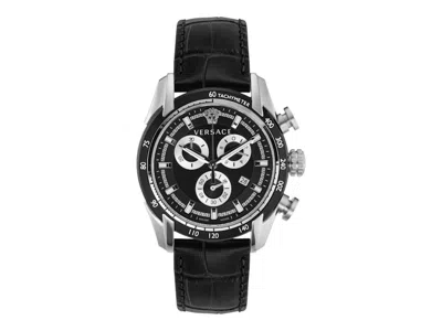 Pre-owned Versace Men's  Vray Strap Ve2i00121 Watch In Stainless Steel In Silver
