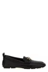 Versace Villa Loafers In Calfskin Leather In Black