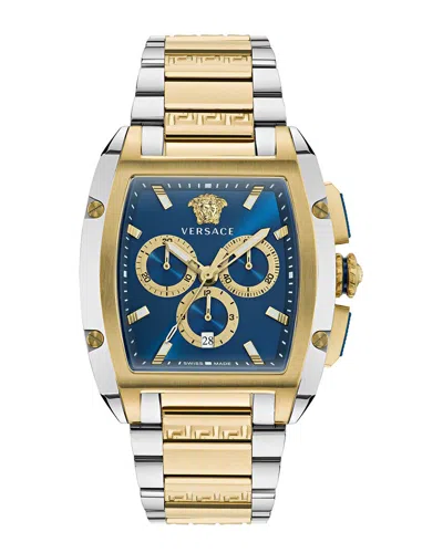 Versace Dominus Chronograph Watch In Multi