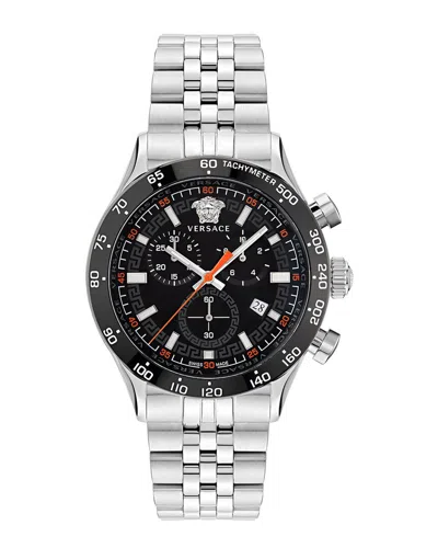 Versace Hellenyium Chrono Bracelet Watch In Multi