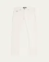Versace Medusa Head-motif Mid-rise Straight-leg Jeans In White