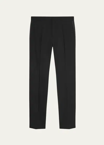 Versace Mohair-blend Formal Pants In Black