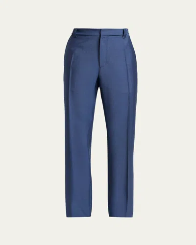 Versace Men's Wool Pleated Trousers