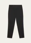 Versace Black Stretch Wool Pant In Black
