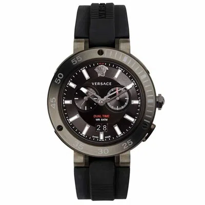 Pre-owned Versace Men Watch Wristwatch V-extreme Pro Vecn00219 Silicone