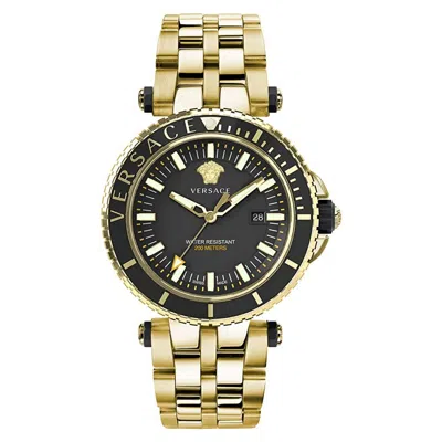 Pre-owned Versace Men Watch Wristwatch V-race Veak00618 Stainless Steel