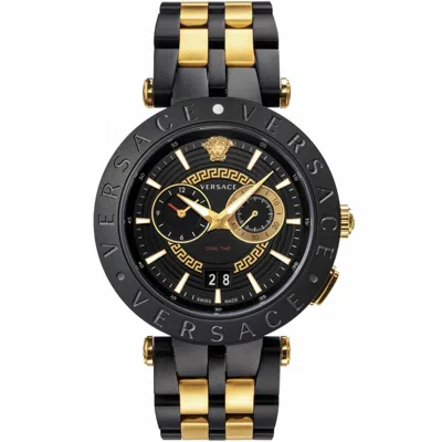 Pre-owned Versace Men Watch Wristwatch V-race Vebv00619 Stainless Steel