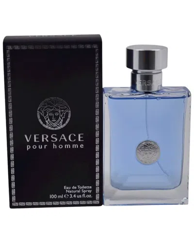 Versace Mens 3.4oz Pour Homme Edt Spray In Transparent