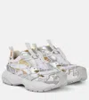 Versace Mercury M_vs_03 Metallic Sneakers In Silver