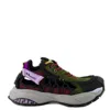 Versace Multicolor Leather Athletic Sneakers In Multi
